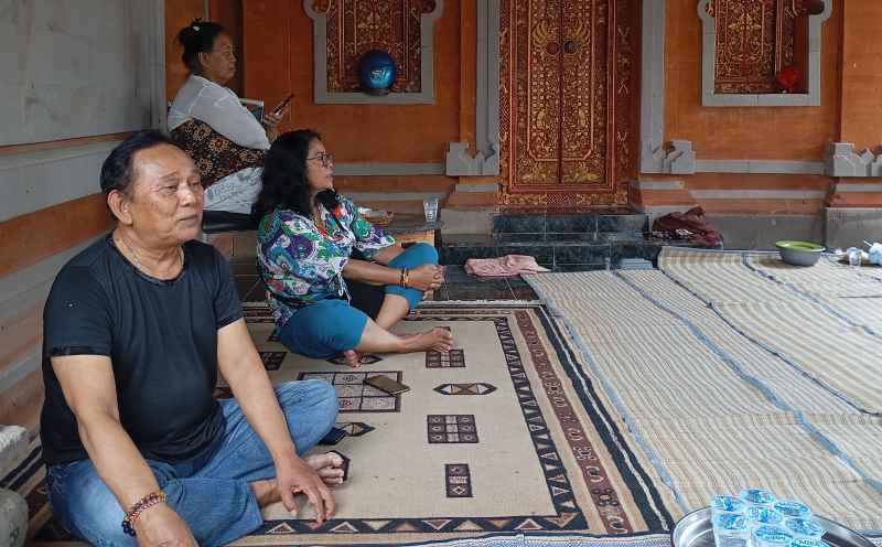 BERDUKA: Suasana di Griya Batan Cempaka yang merupakan rumah asal Ida Bagus Ardana. (francelino junior)