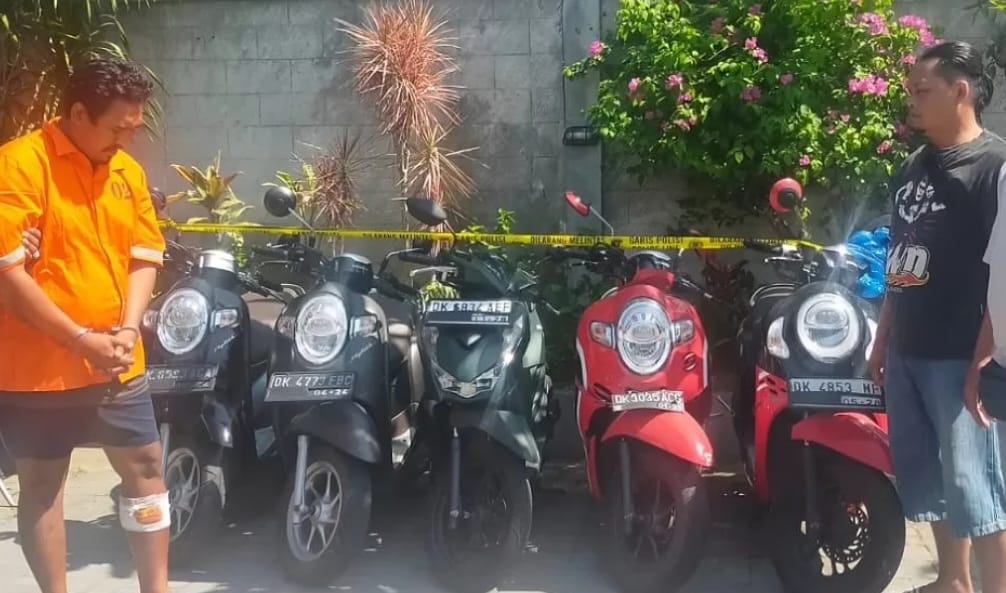 Penangkapan pelaku curanmor di Denpasar