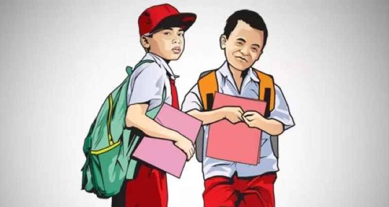 ilustrasi siswa Sekolah Dasar-Jawa Pos Radar Bojonegoro-Ainur Ochiem