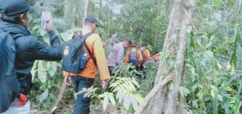 MASIH NIHIL : Tim gabungan dari Basarnas, Polsek Pupuan, BPBD Tabanan dan masyarakat setempat yang melakukan pencarian terhadap warga Prancis yang tersesat di Gunung Batukaru. (Istimewa)