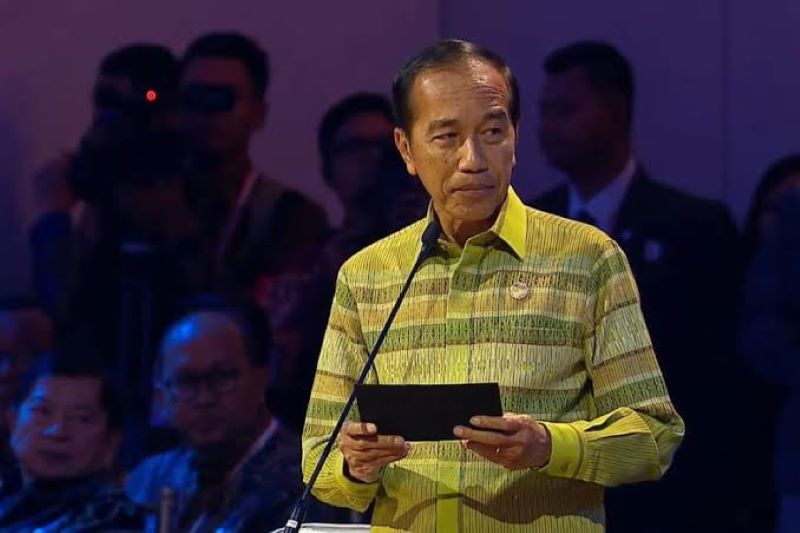 HOGHT LEVEL: Presiden Jokowi saat  menyambut para delegasi forum HLF MSP IAF 2024 di Nusa Dua Bali, 2 Sepetember 2024