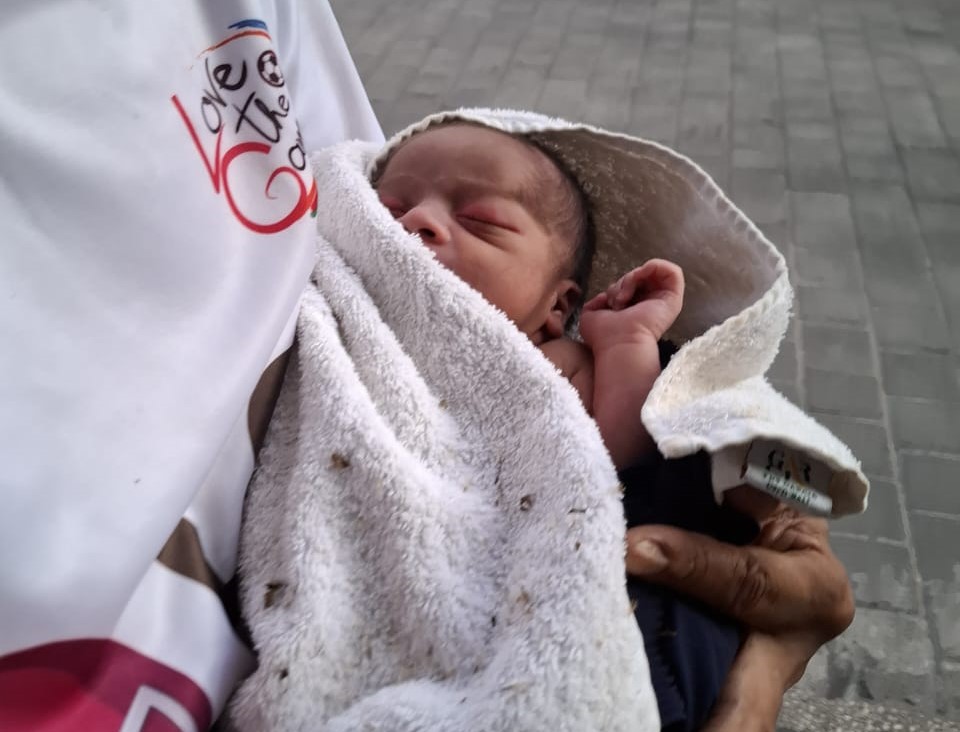 GEGER: bayi laki-laki ditemukan warga tepatnya Pemukiman Garuda Wisnu Kencana, Selasa 3 September 2024.