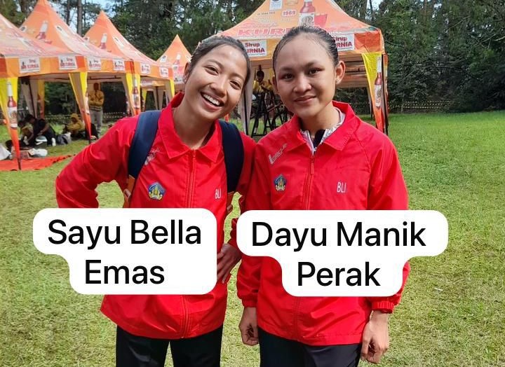DUO HEBAT: Sayu Bella dan Dayu Manik raih emas dan perak untuk tim balap sepeda Bali di arena PON Aceh-Sumatera Utara 2024.