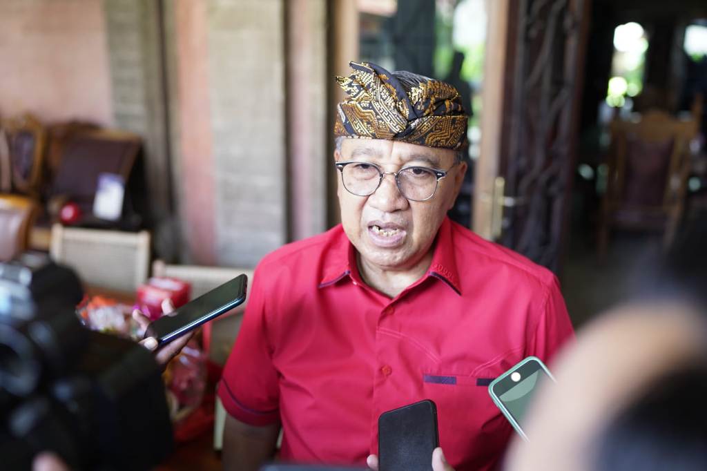 ALL OUT: Sekretaris DPC PDIP Badung I Putu Parwata siap all out dalam Pilada Badung.