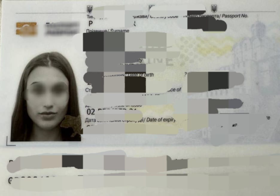 Paspor Valeriia Reviakina