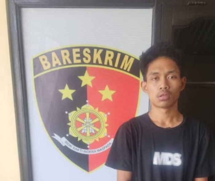 NEKAT NYOLONG: Muhammad Fadzli, 24, diamankan Unit Reskrim Polsek Denpasar Timur.