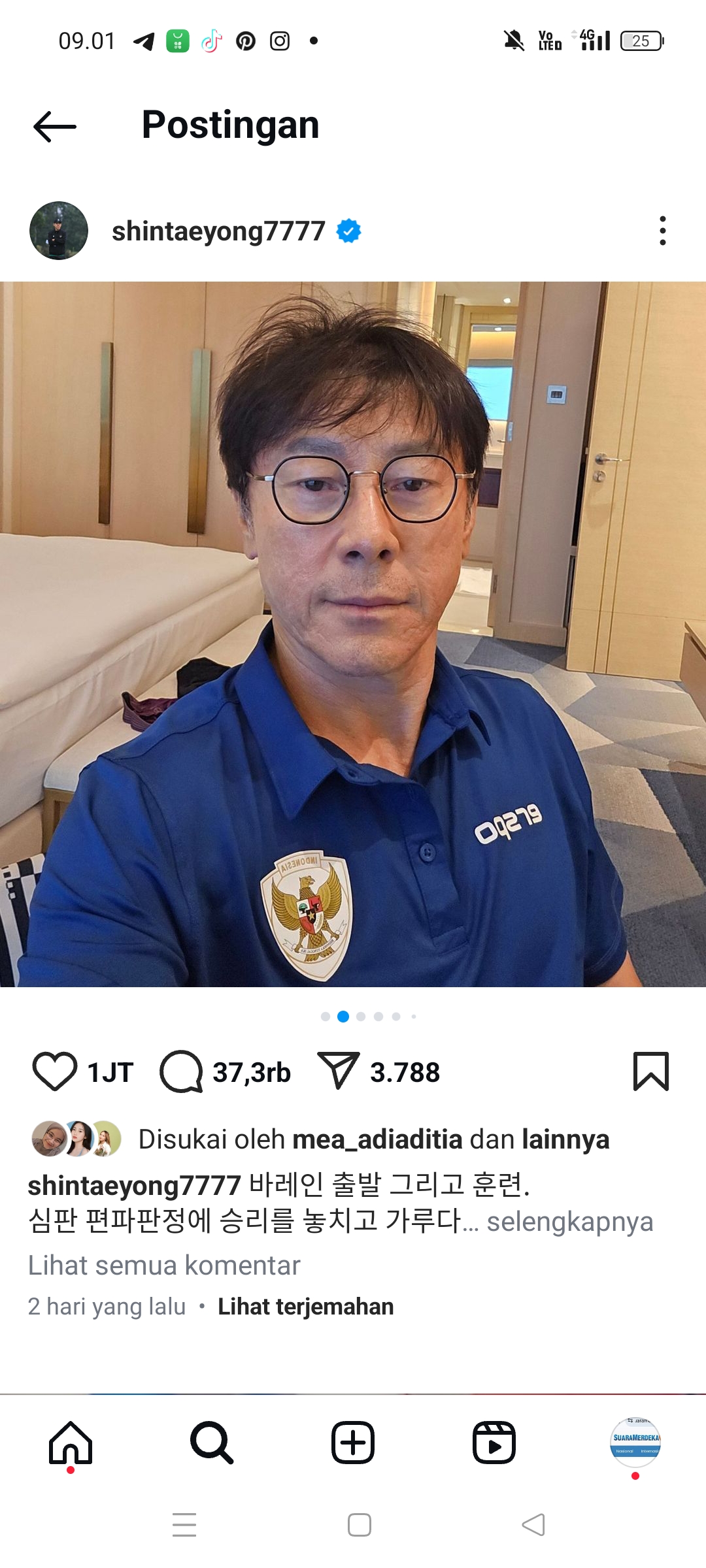 Sin Tae Yong pelatih Timnas Indonesia