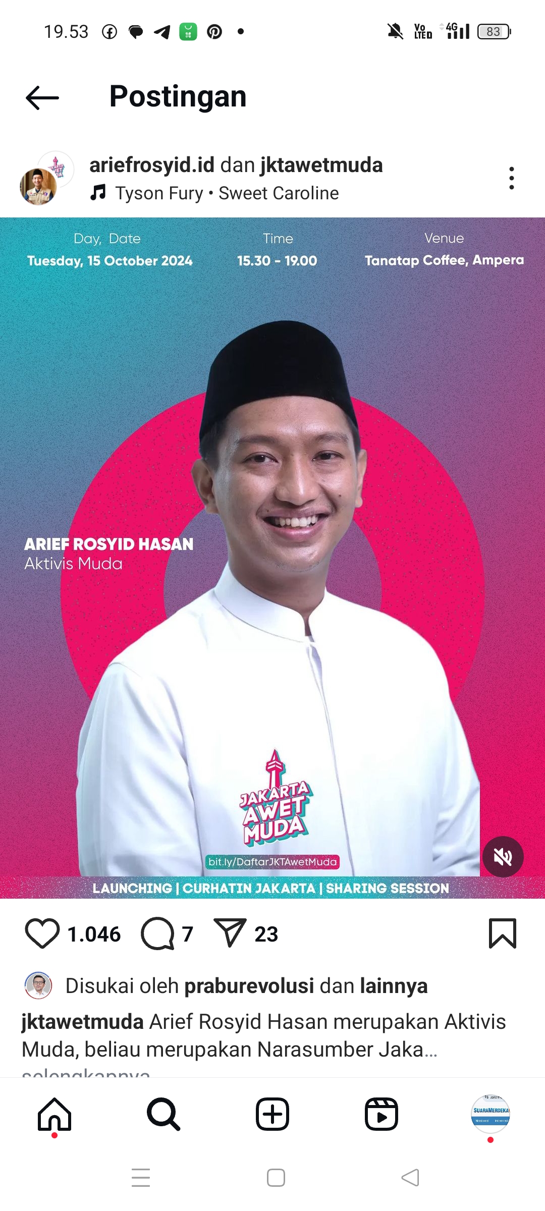Arief Rosyid komandan TKN Fanta Prabowo Gibran yang tak dipanggil ke Kartanegara untuk jadi Wamen