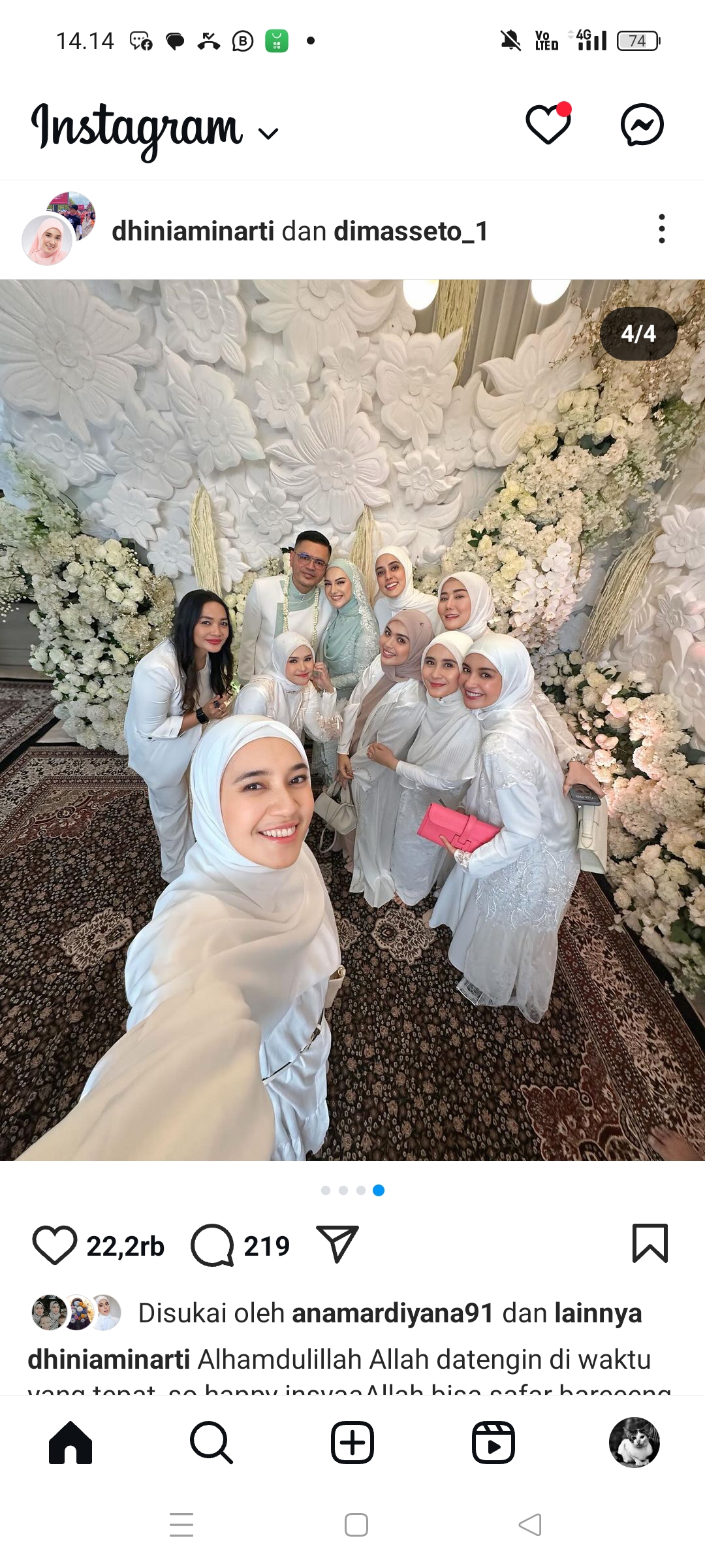 Suasana pernikahan Irish Bella dan Haldy Sabri