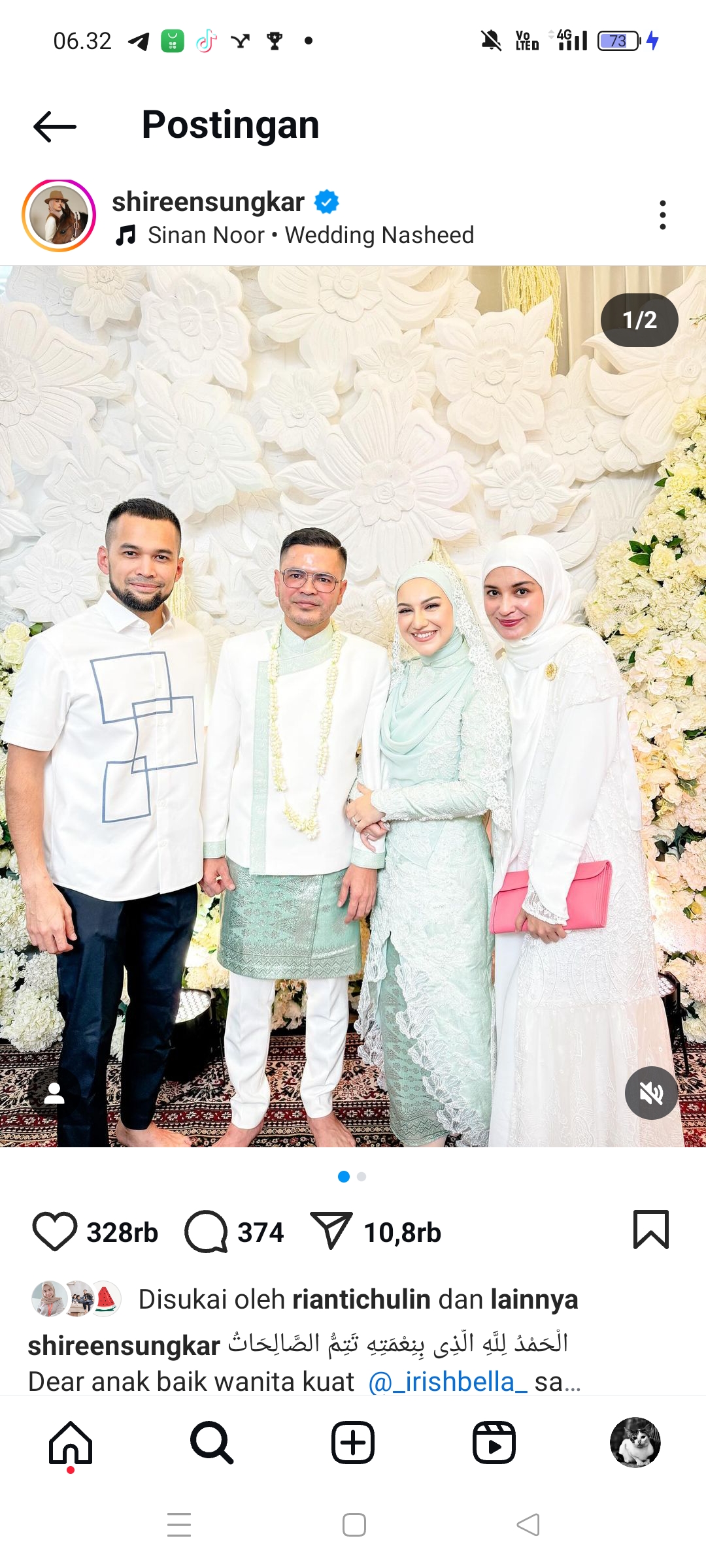 Pernikahan Irish Bella dan Haldy Sabri