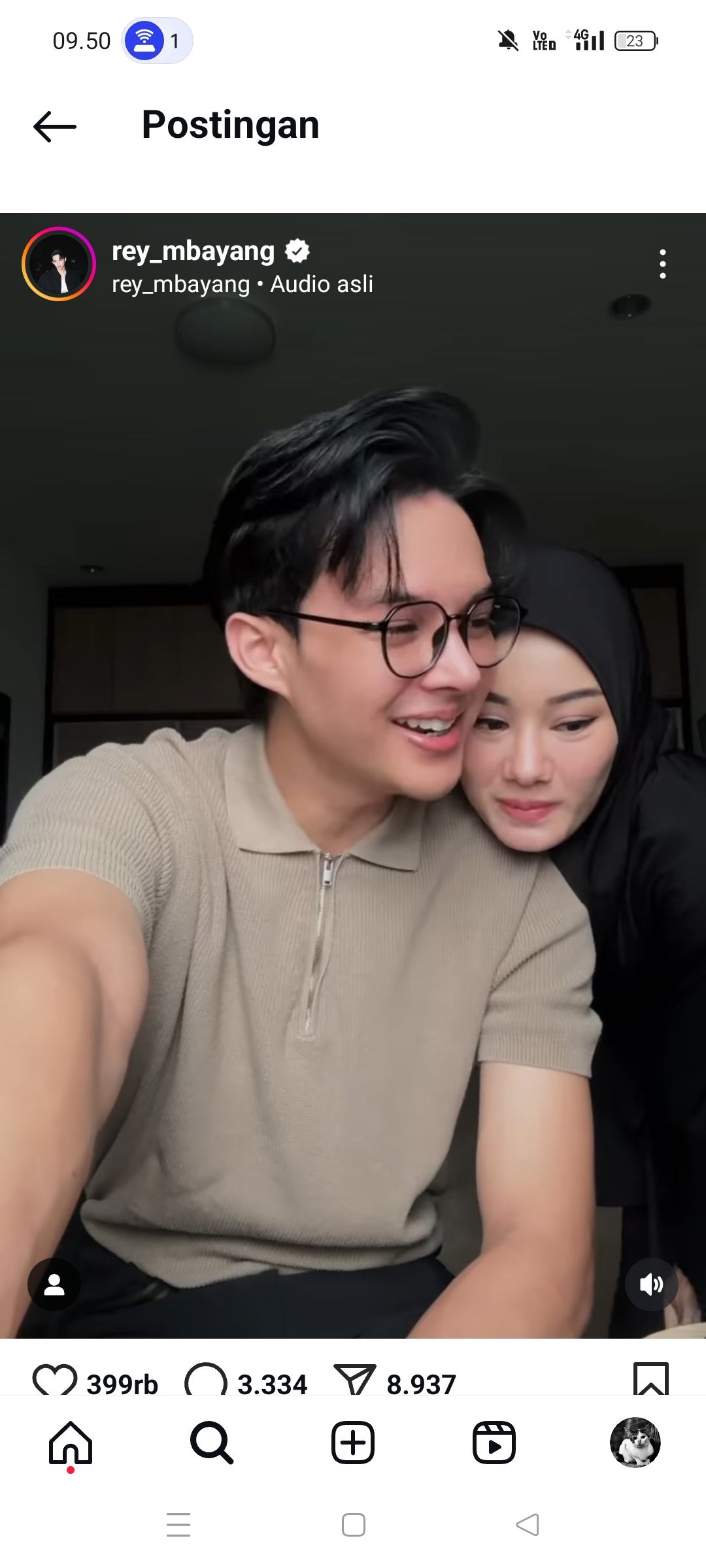 Rey Mbayang dan Dinda Hauw