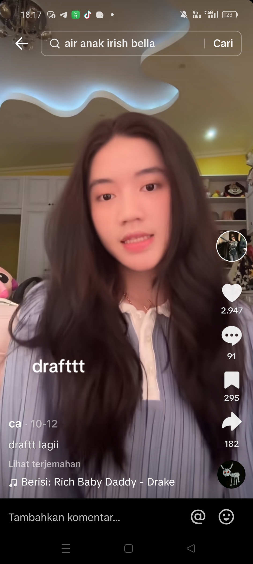 Anak tiri Irish Bella