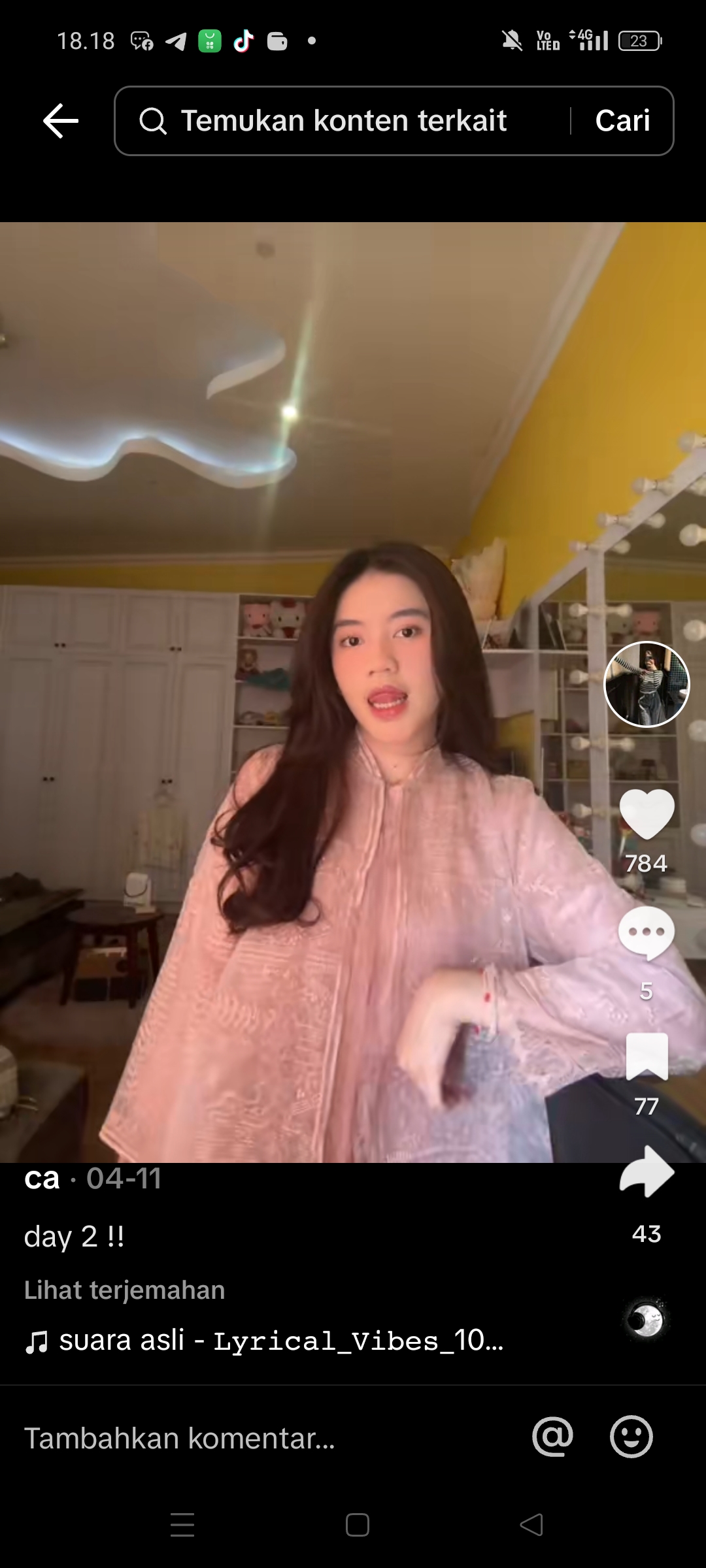 Anak tiri Irish Bella