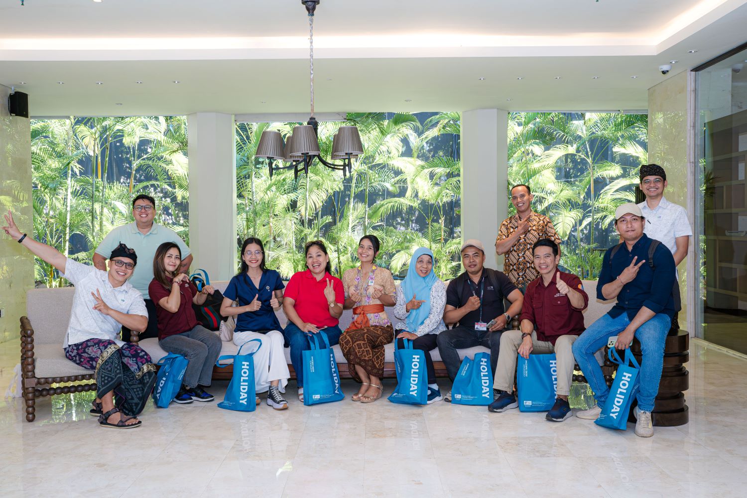 TEMU MEDIA: Sejumlah awak media yang hadir di acara makan siang di Holiday inn Resort, 24 Oktober 2024.