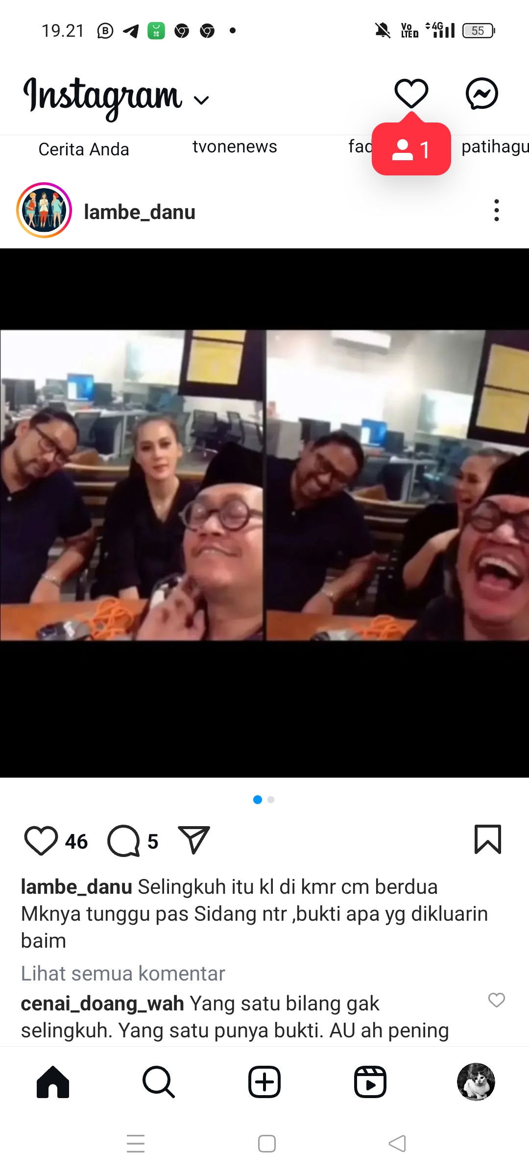 Paula Verhoeven dengan Nico Surya yang dituding selingkuh