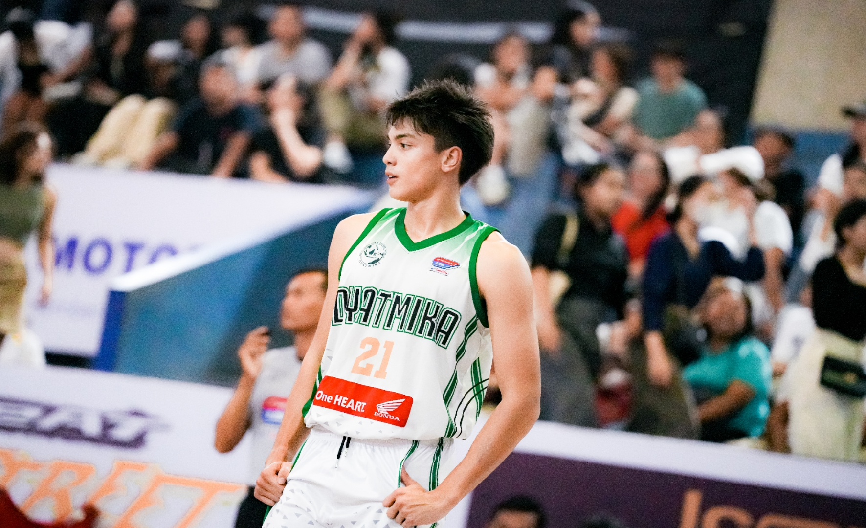 Eddy Meijer, guard dari SMA Dyatmika Denpasar.