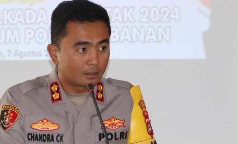 INGATKAN MASIH BANYAK PELANGGARAN : Kapolres Tabanan,  AKBP Chandra Citra Kesuma. (dok.radar bali)
