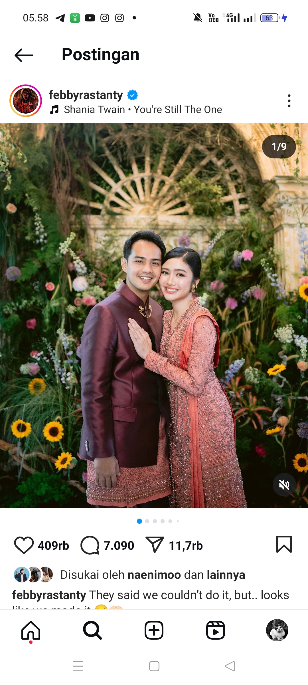 Febby Rastanty dan Drajat Djumantara bertunangan
