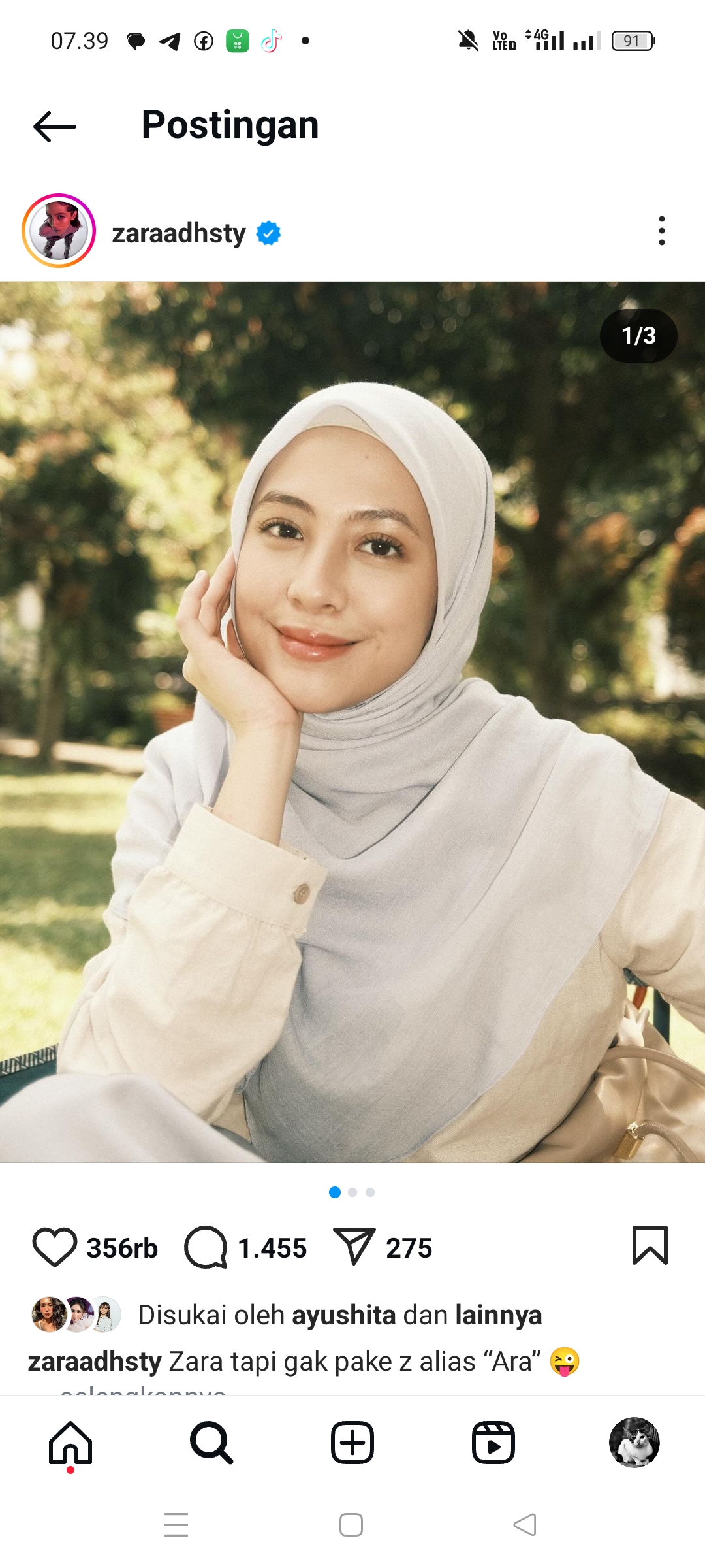 Adhisty Zara bercerita tentang dirinya yang menangis tanpa sebab