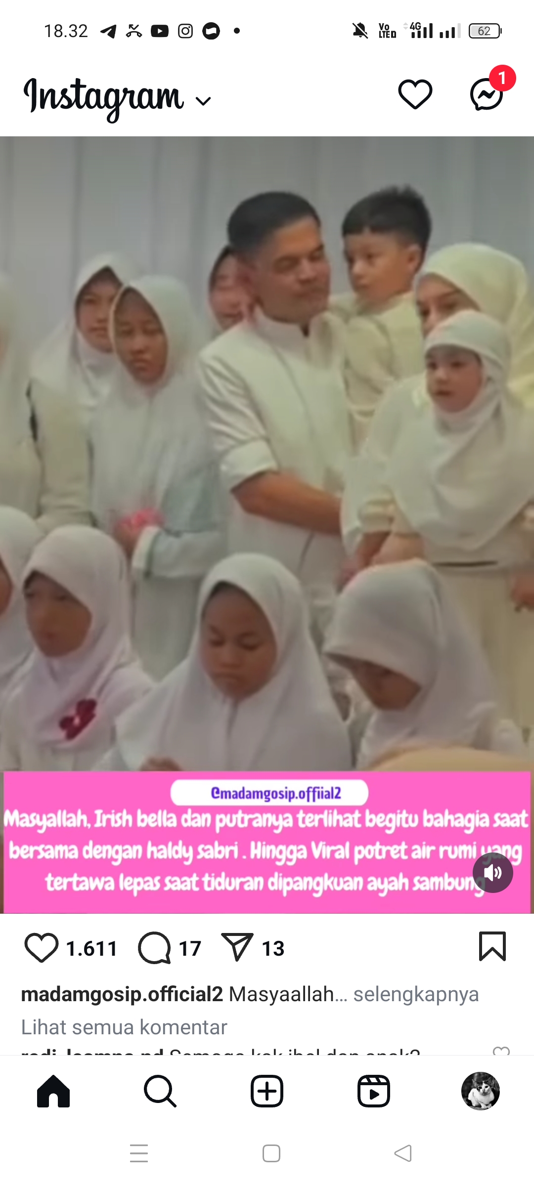 Irish Bella dan keluarga kecilnya