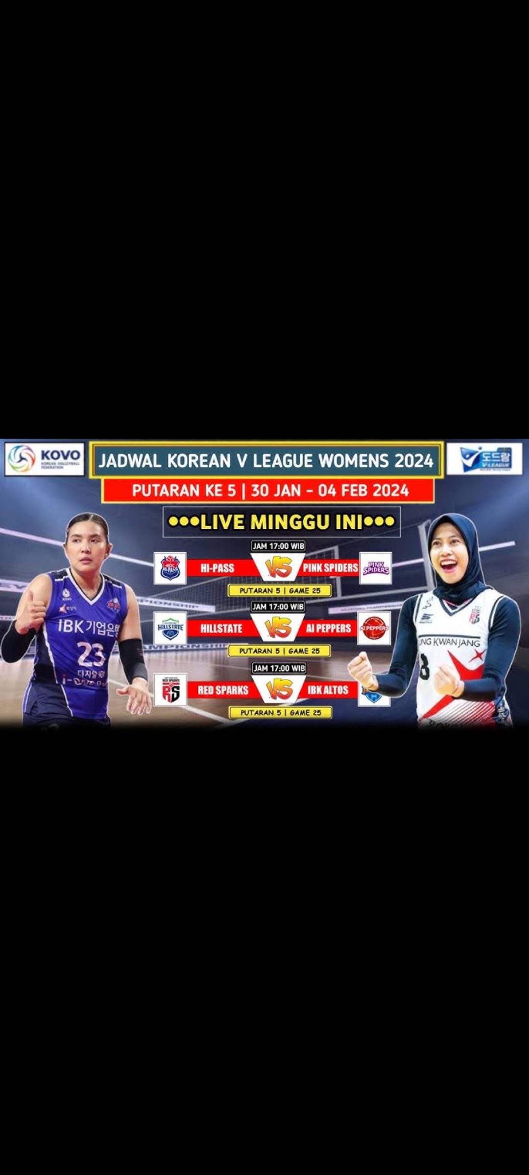 Jadwal KOVO cup 2024