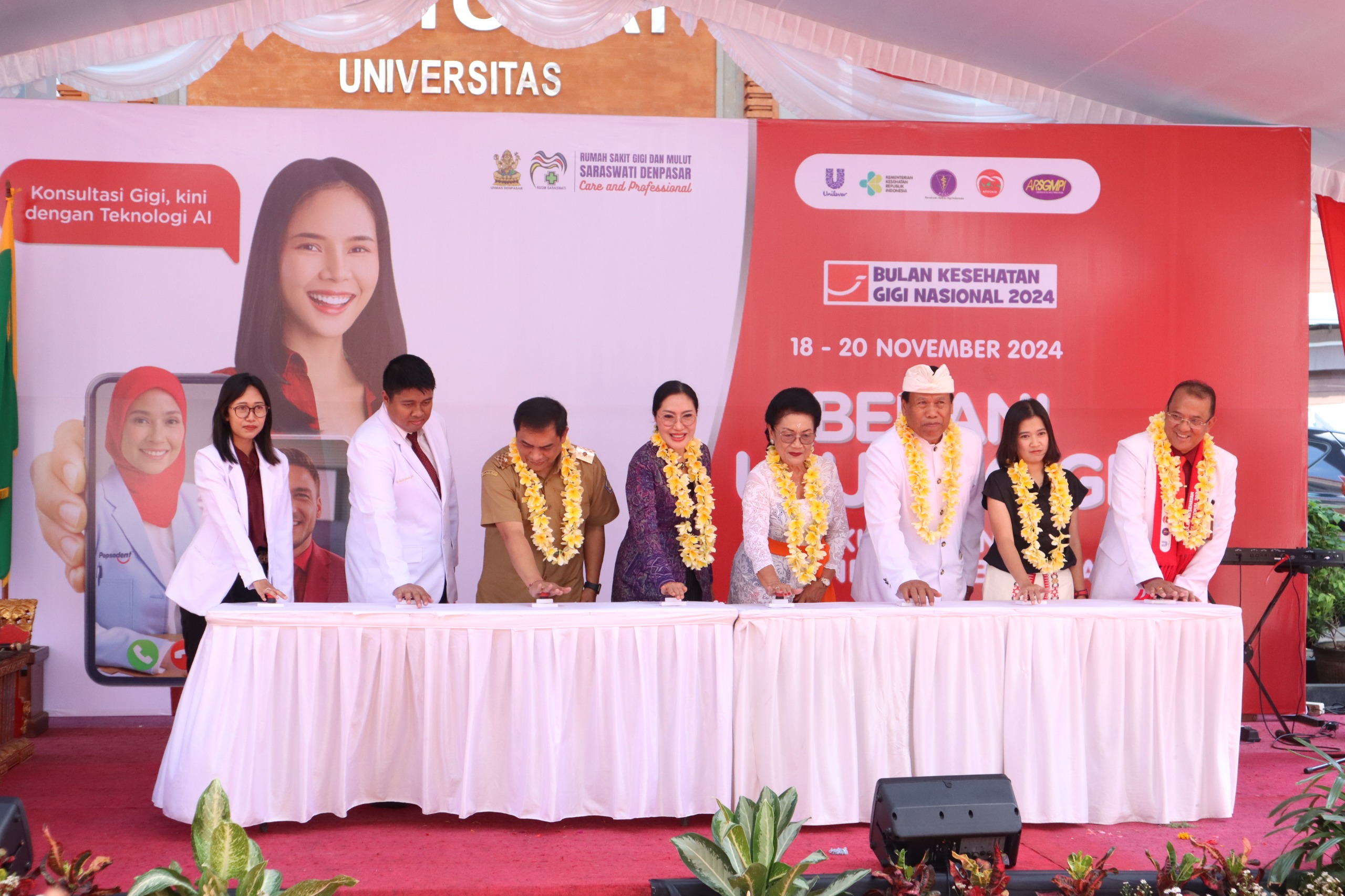 BKGN 2024 resmi dibuka di RSGM Saraswati Denpasar, bekerja sama dengan Fakultas Kedokteran Gigi (FKG) Universitas Mahasaraswati Denpasar.