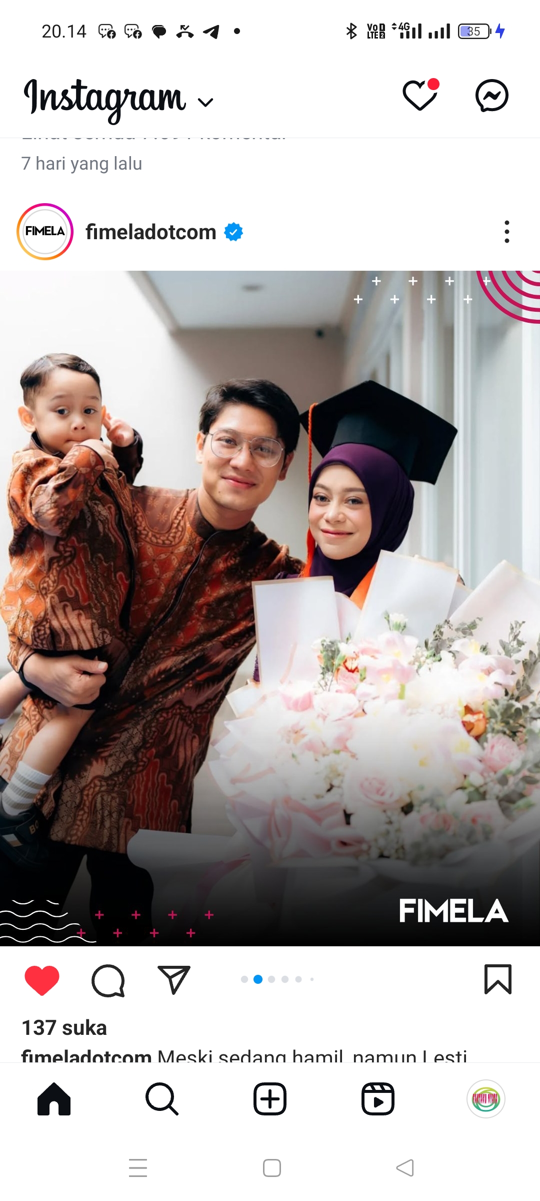 Lesti Kejora dan Rizky Billar beserta Abang El