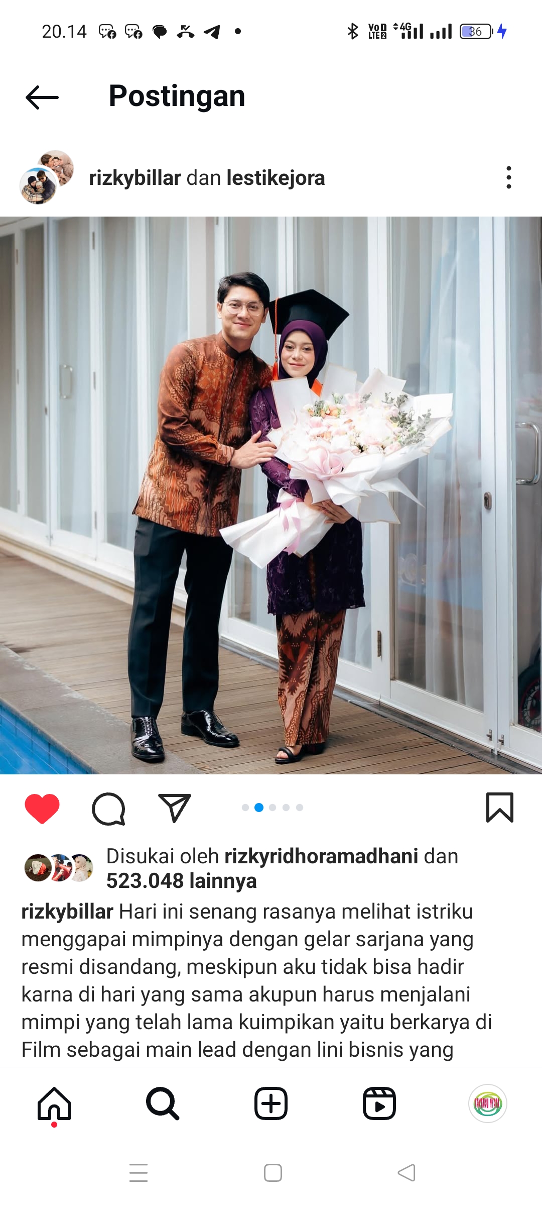 Lesti Kejora dan Rizky Billar