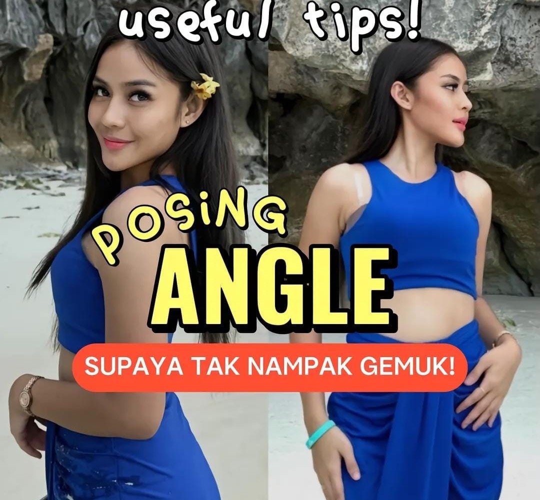 TIPS FOTOGRAFI: Angke foto kanan salah satu contoh memotret dengan teknik agar hasil tak terlihat gemuk