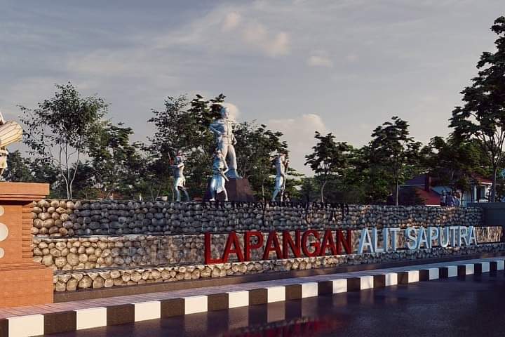 UJI COBA: Kondisi Jalan Lapangan Alit Dangin Carik, Tabanan yang bakal dilakukan uji coba perubahan arus lalu lintas.