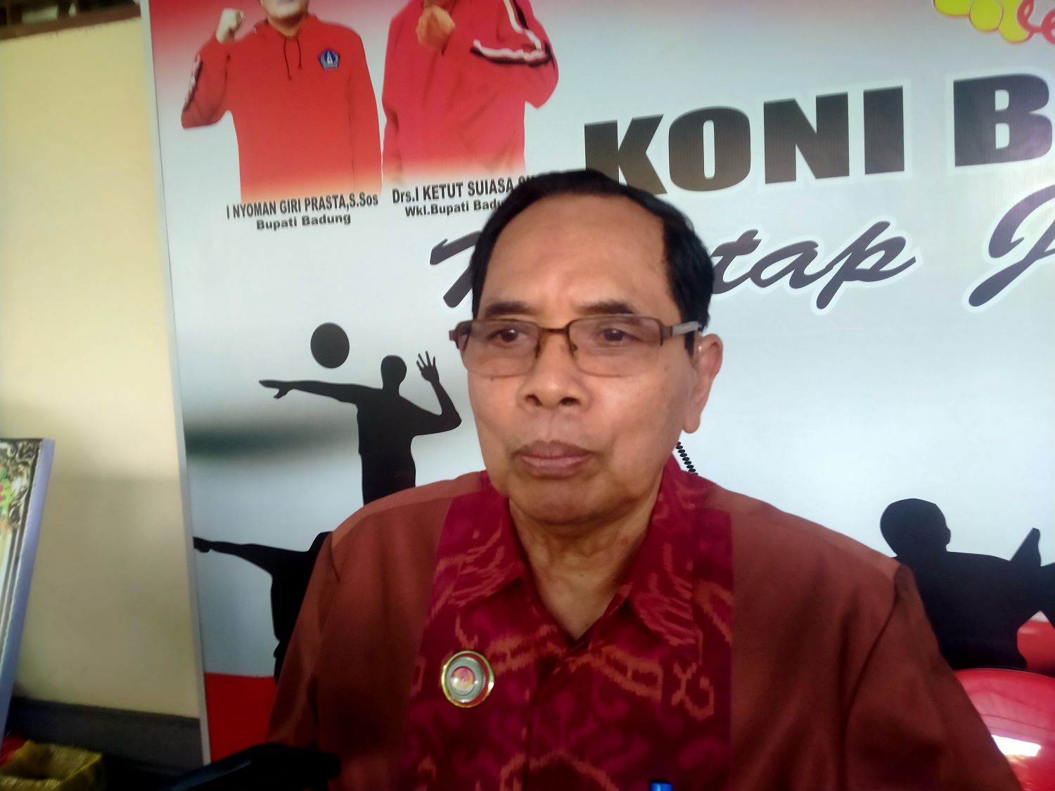 MENYANGKAL: Ketua KONI Badung I Made Nariana bantah selwengkan dana hibah KONI Badung