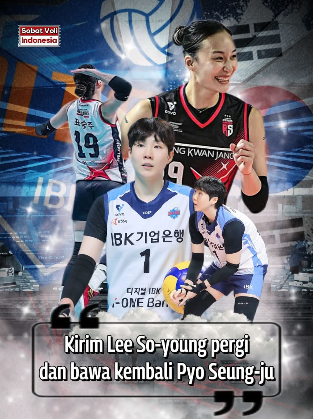 Lee So Young dan Pyo Seung Ju duel maut Red Sparks vs IBK Altos