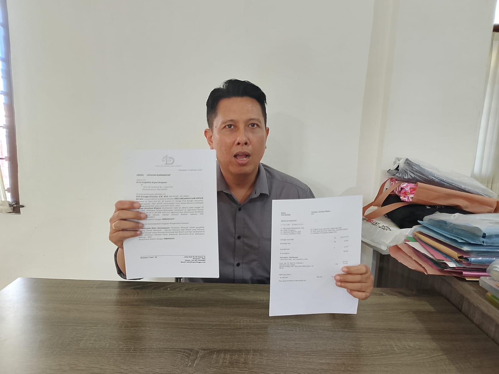 CARI KEADILAN: Kuasa hukum penggugat atau pemilik suite, Gede Erlangga Gautama, S.H., M.H
