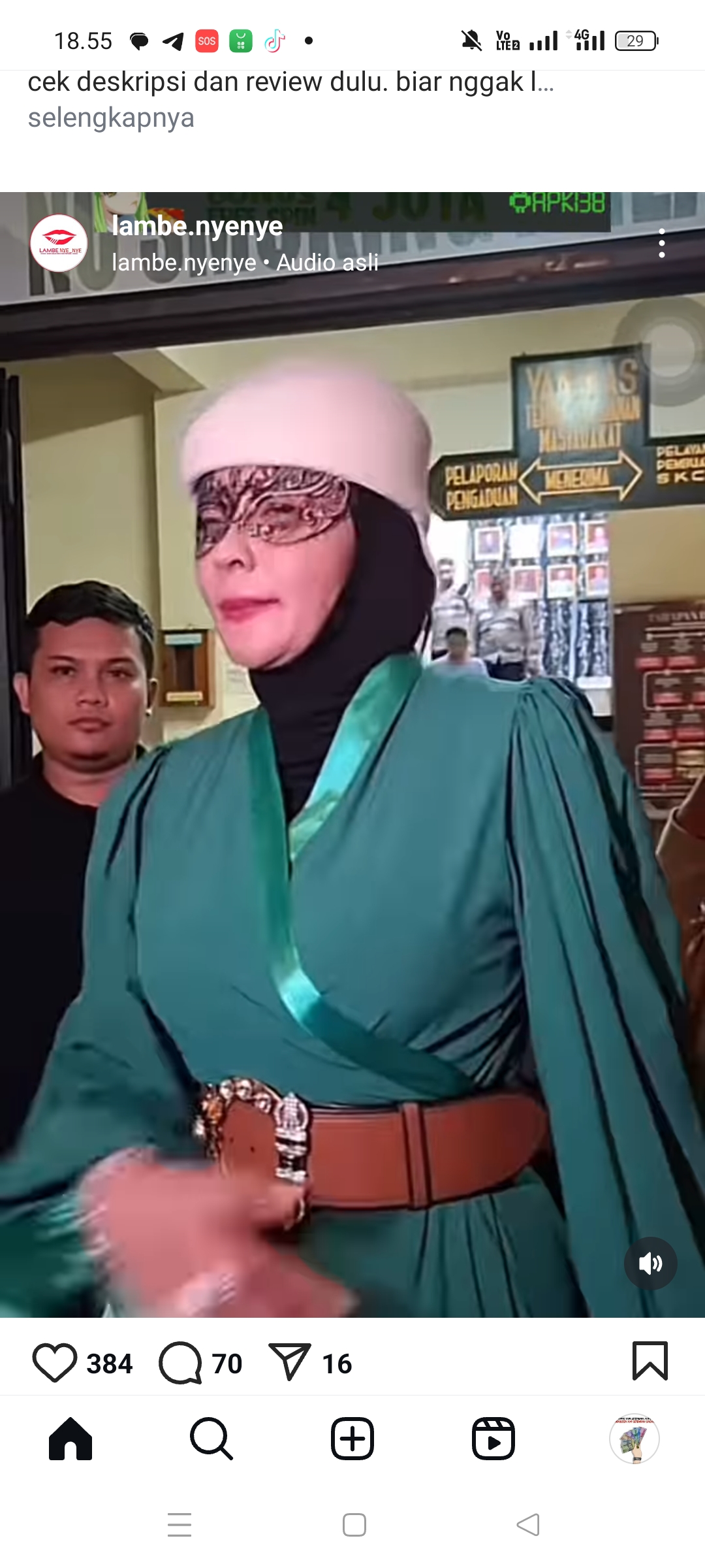 Doktif membuat laporan dirinya terhadap Shella Saukia