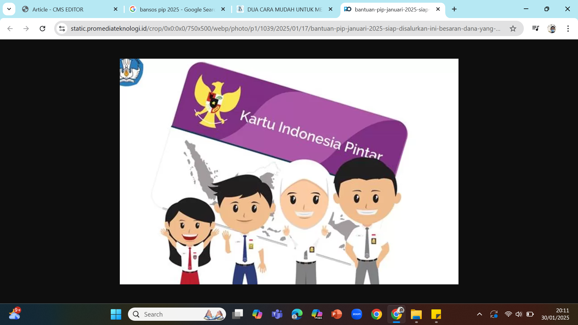 SEGERA CAIR - Bantuan sosial Program Indonesia Pintar (PIP) 2025  termin 1 dijadwalkan cair pada Maret. Pastikan rekening siswa penerima masih aktif.