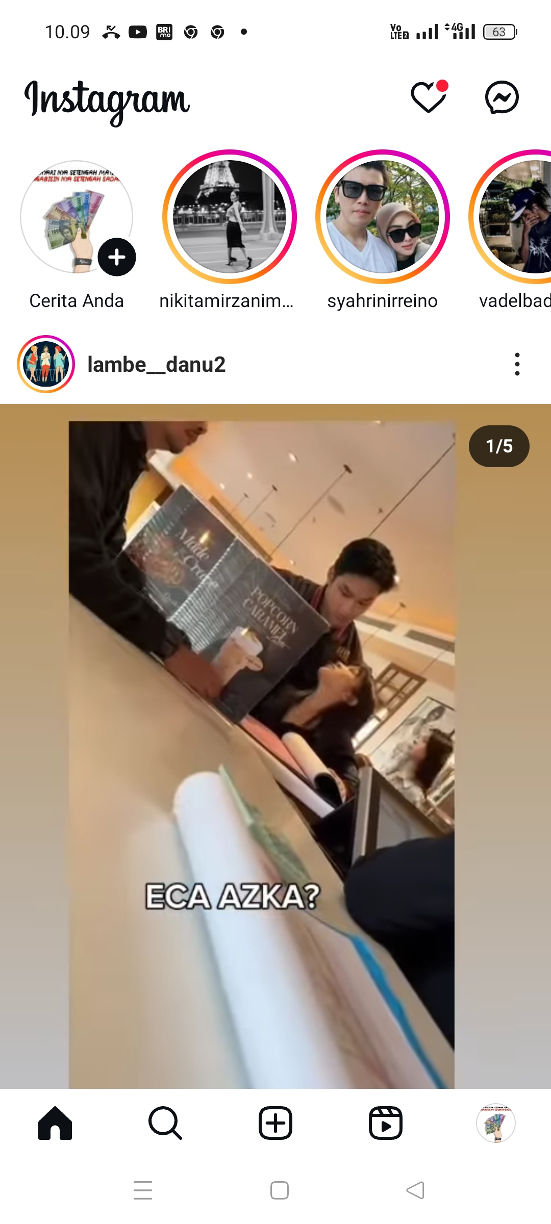 Eca Aura dan Azka Corbuzier
