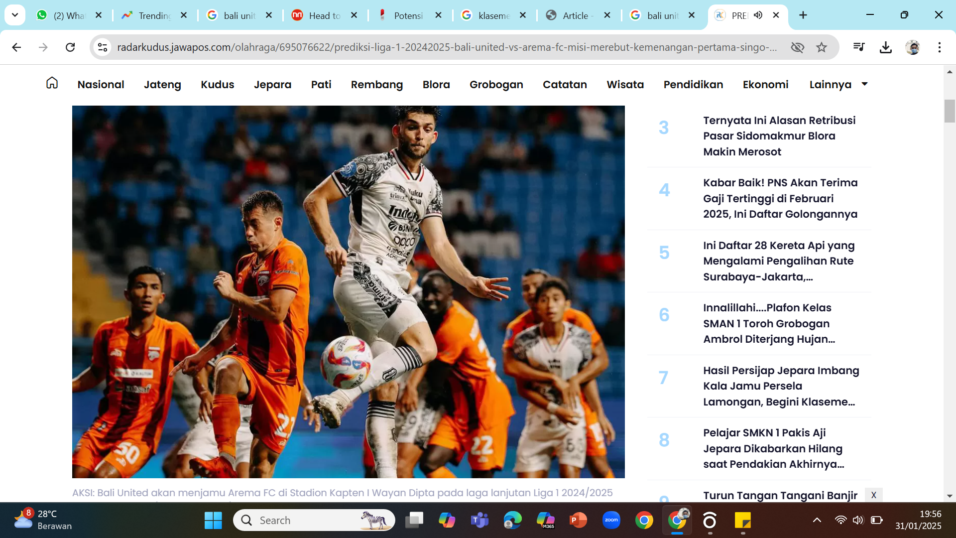 BERJUANG BERSAMA - Bali United akan bertandang ke kandang Arema FC di Blitar tanpa didampingi Stefano