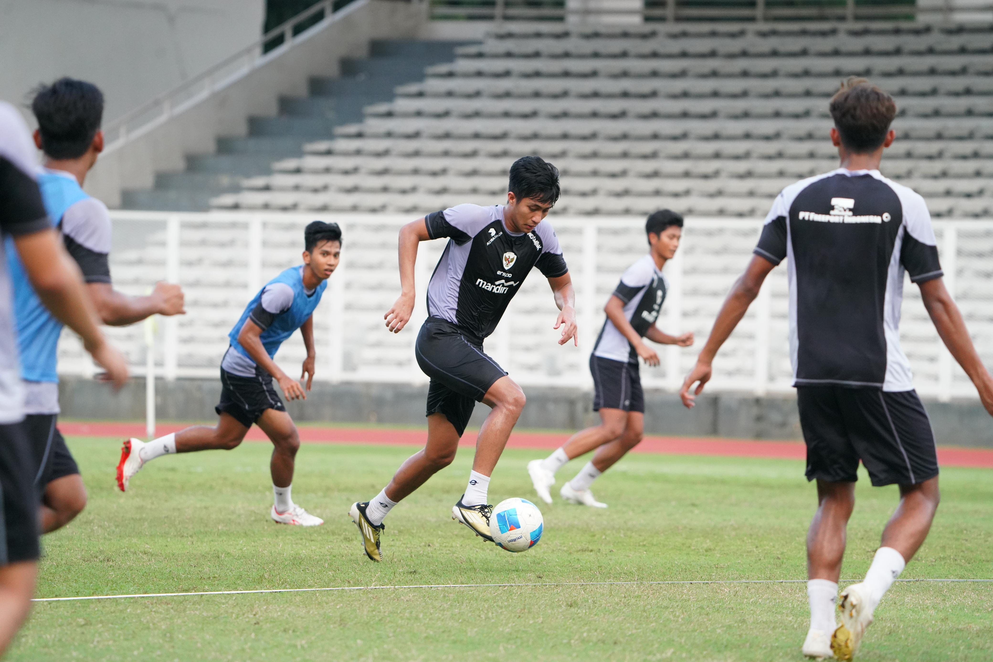 JELANG DUEL LAWAN IRAN - Pemain Timnas U-20 dalam pemusatan latihan di Jakarta jelang keberangkatan ke Tiongkok untuk mengikuti Piala Asia U-20.