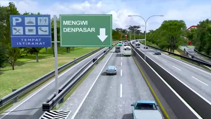 CARI INVESTOR: Ilustrasi maket jalan tol Gilimanuk - Mengwi yang terancam mangkak lantaran penundaan lelang proyek