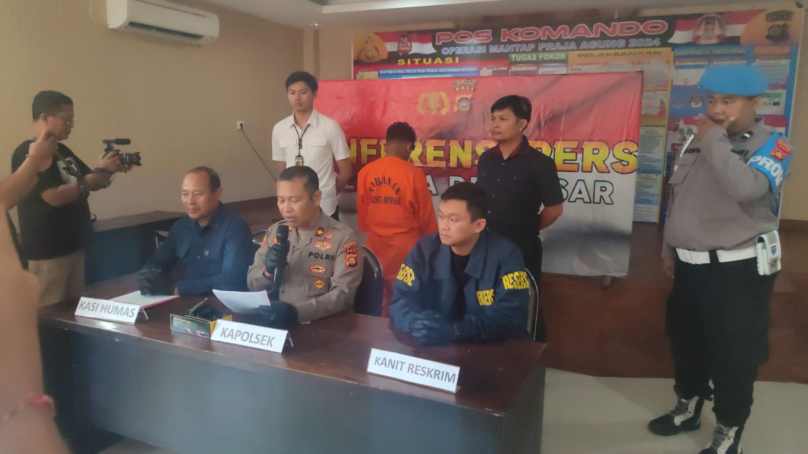 SEMPAT KABUR: Sempat Kabur, MPDC, 20, akhirnya diamanka. Polsek Kuta Selatan