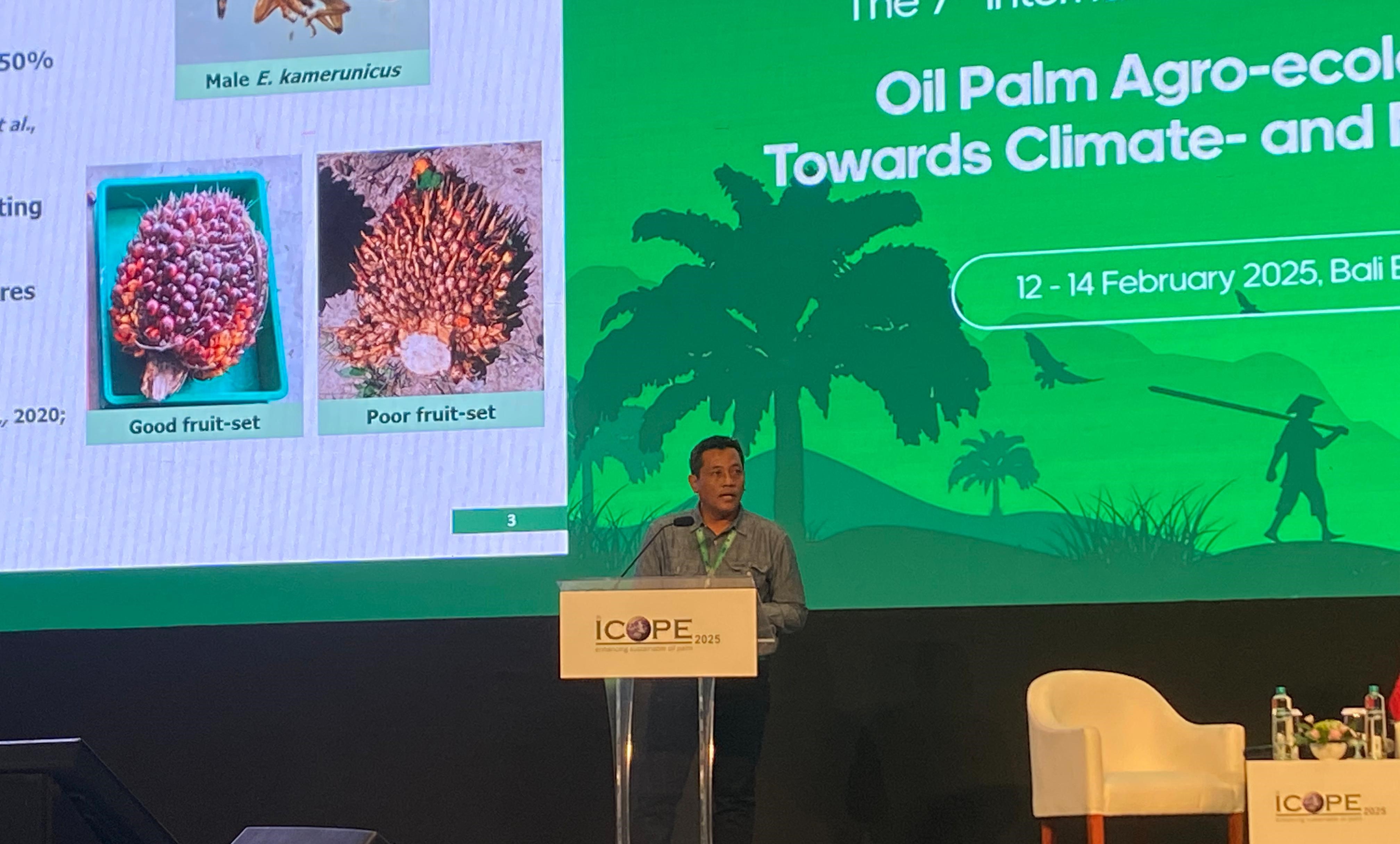 ANTISIPASI: Kepala Departemen Proteksi Tanaman SMART Research Institute, Mohammad Naim di forum ICOPE 2025 di Sanur, Bali, 12-14 Februari.
