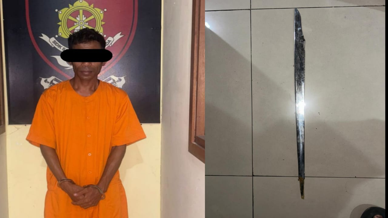 KOLASE: MMK asal Belu, NTT,  diamankan bersama bukti parang