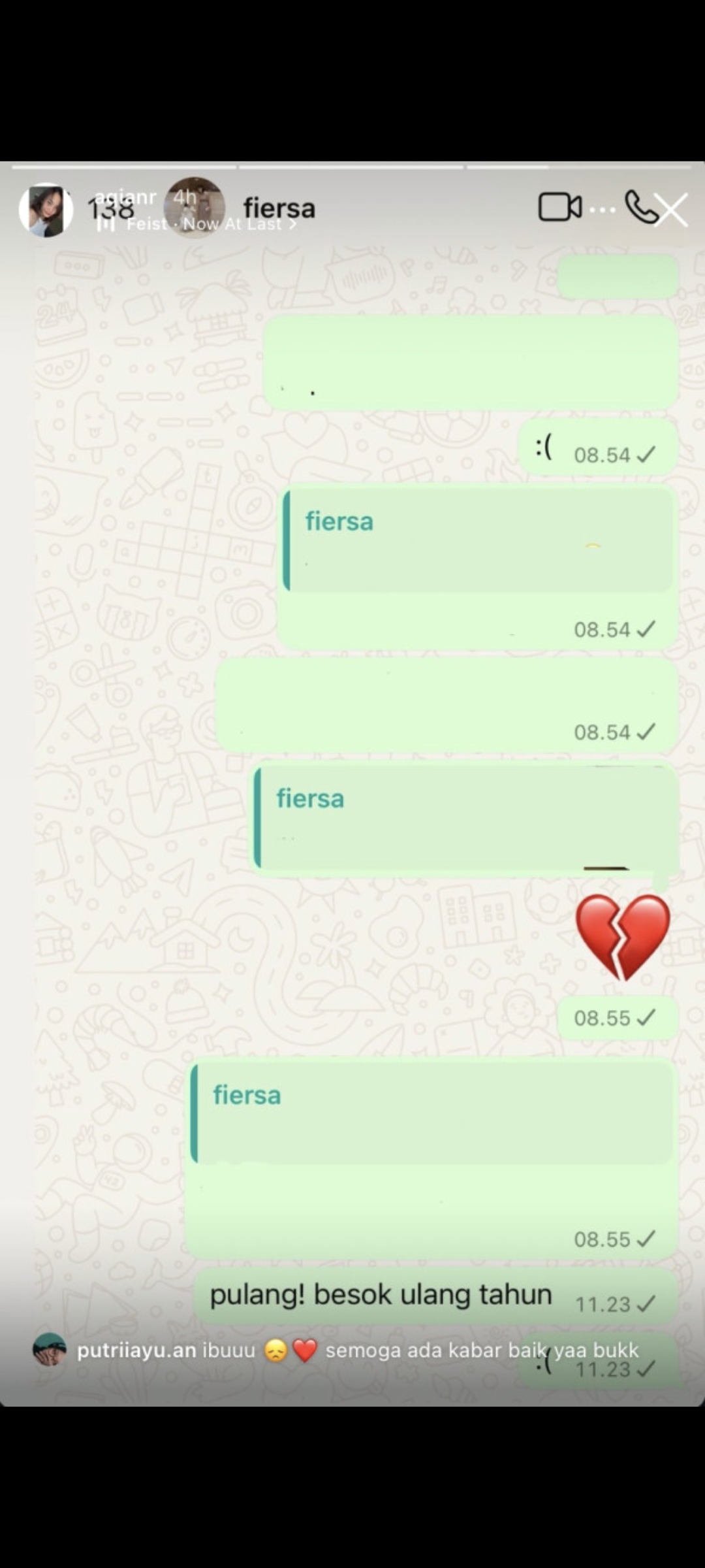 Chat istri Fiersa Besari yang tak dibaca oleh suami tercinta