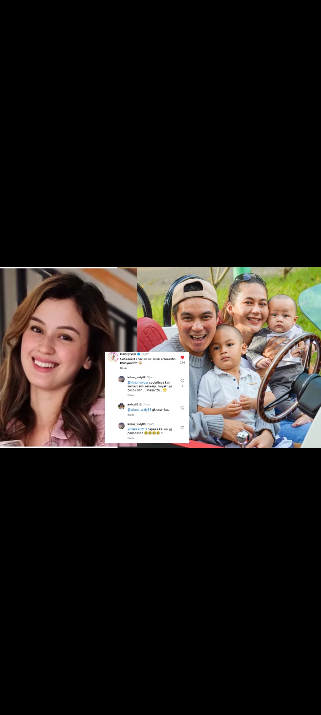 Kimberly Ryder dan keluarga Baim Wong serta Paula Verhoeven