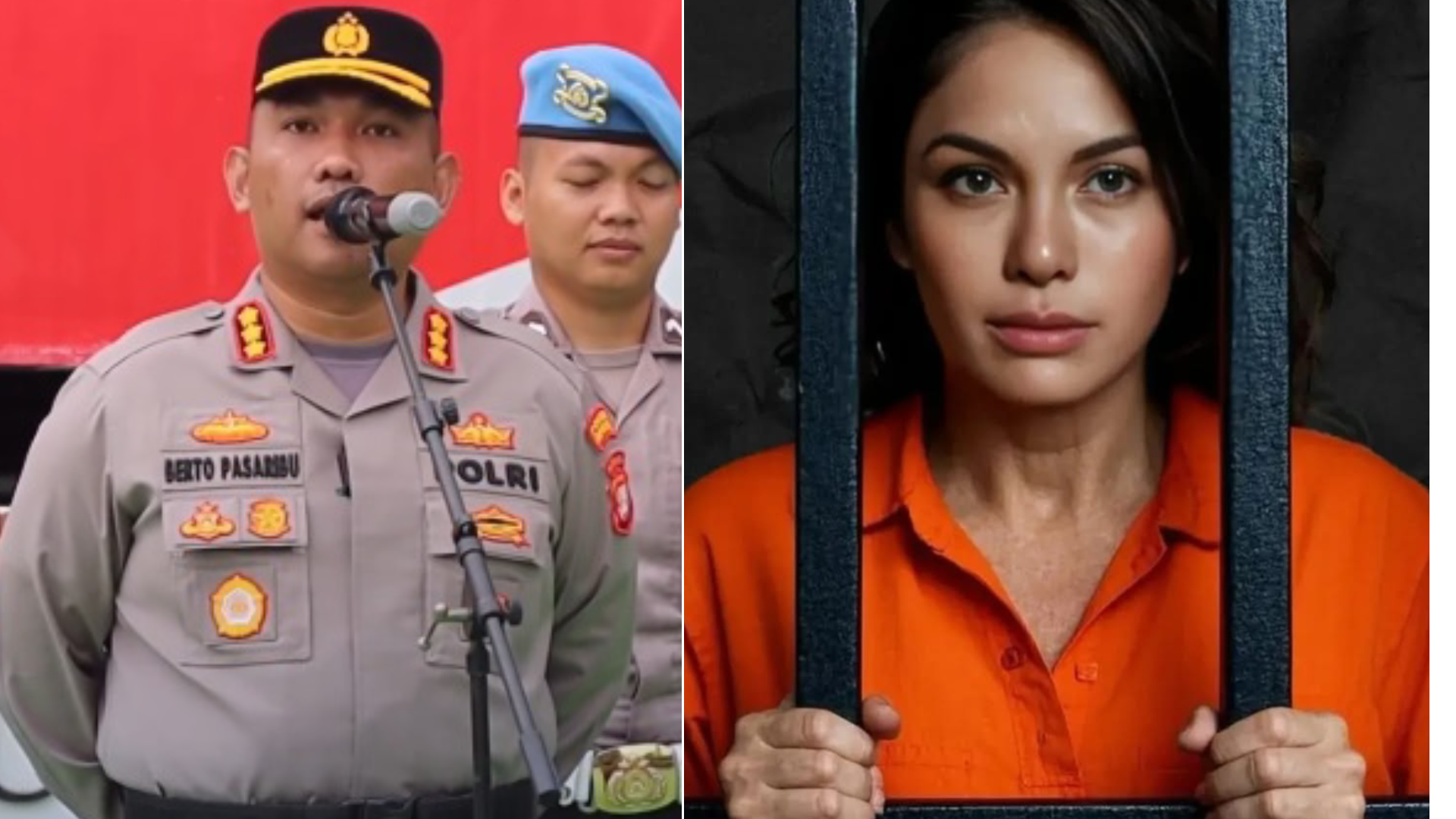 Kombes Pol Roberto Pasaribu dan Nikita Mirzani