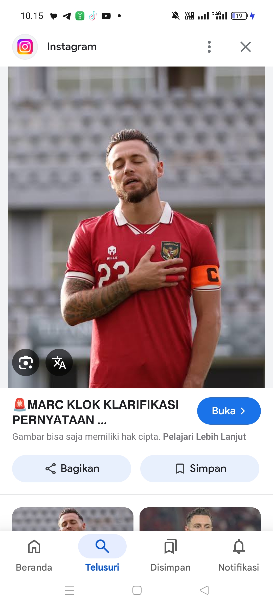 Marc Klok Persib Bandung yang tak dapat panggilan Patrick Kluivert