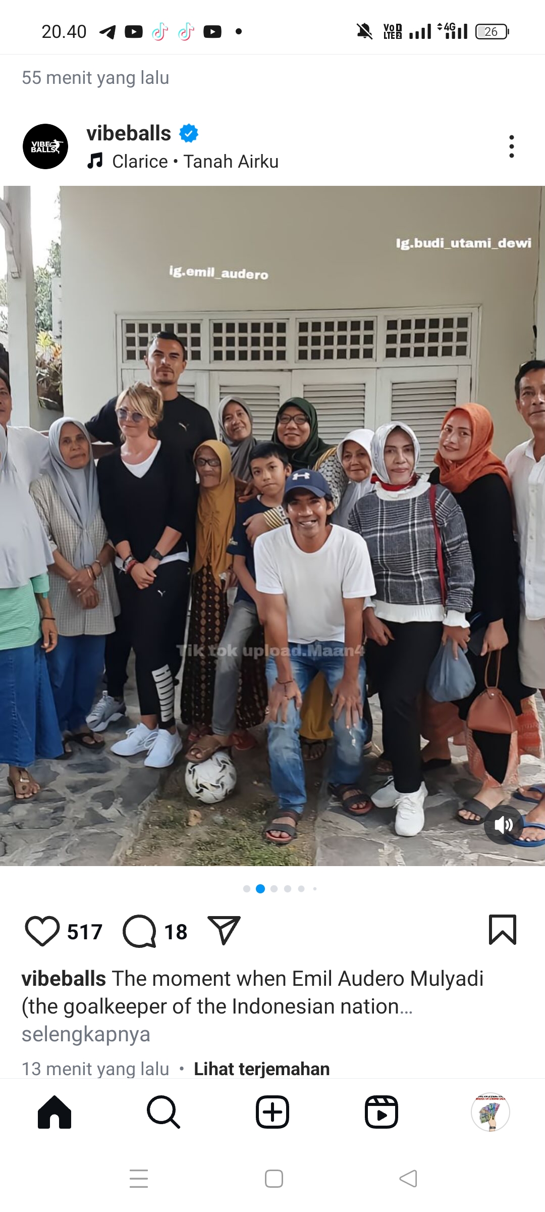 Emil Audero Mulyadi bersama keluarga di Lombok.