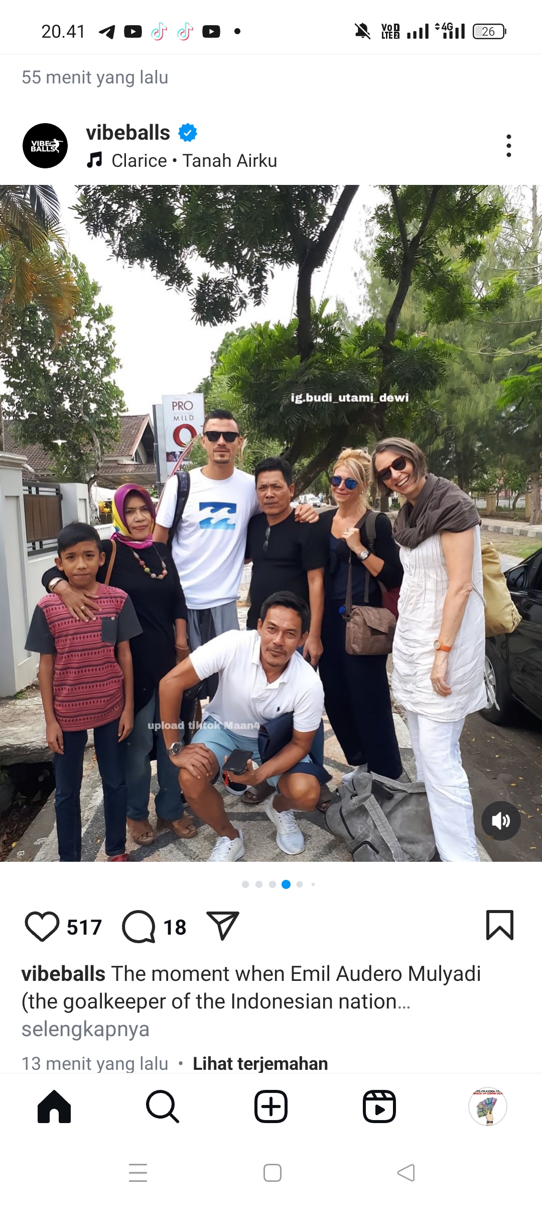 Emil Audero Mulyadi pulang kampung