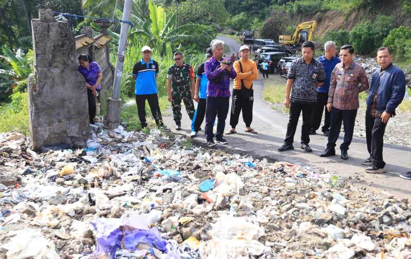 PROBLEM KLASIK : Masalah sampah di Klungkung belum ada solusi jitu. (Foto: Humas Pemkab Klungkung)