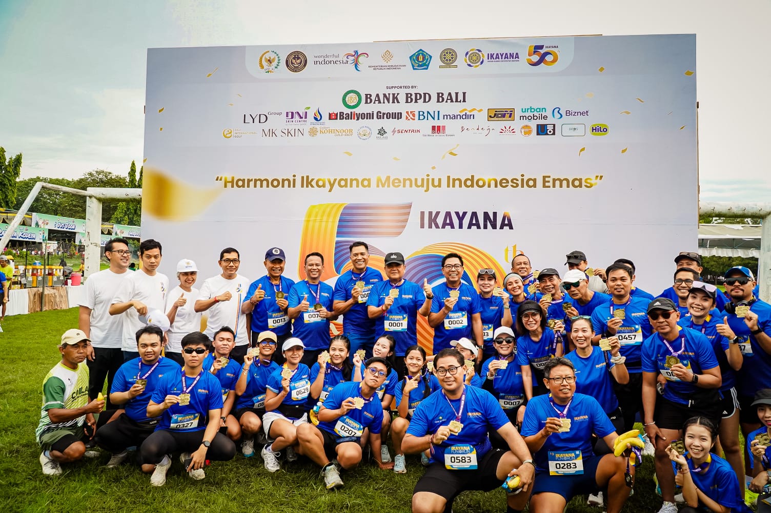 Ikatan Alumni Universitas Udayana (Ikayana) gelar Fun Run perdana di kawasan Renon, Denpasar, pada Minggu (23/3/2025).